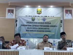 Penyampaian Laporan Pertanggungjawaban BUMDes Berkarya Tahun Buku 2025 Berjalan Lancar