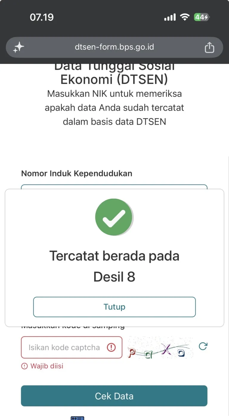 Cara Cek Desil DTSEN Secara Online Menggunakan NIK, Mudah dan Bisa Dilakukan Sendiri